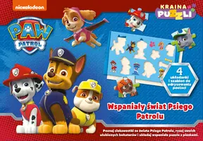 Okładka: Psi Patrol. Kraina puzzli. Wspaniały świat Psiego Patrolu