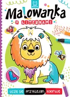 Okładka: Uczę się, przyklejam, koloruję. Malowanka z literkami