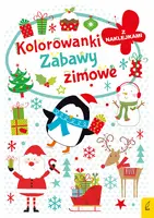 Okładka: Kolorowanka z wykrojnikiem. Zabawy zimowe