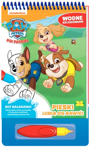 Okładka: Psi Patrol. Wodne kolorowanie cz. 11 Pieski kochają sport!