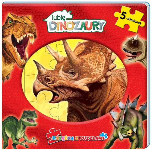 Okładka: Moje Dinozaury. Książka z puzzlami