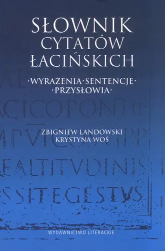 Okładka: Słownik cytatów łacińskich