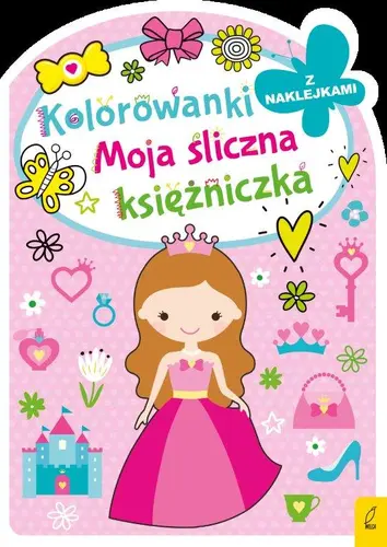 Okładka: Kolorowanka z wykrojnikiem. Moja śliczna księżniczka