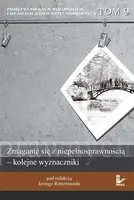 Okładka: Zmaganie się z niepełnosprawnością kolejne wyznaczniki. Tom 9