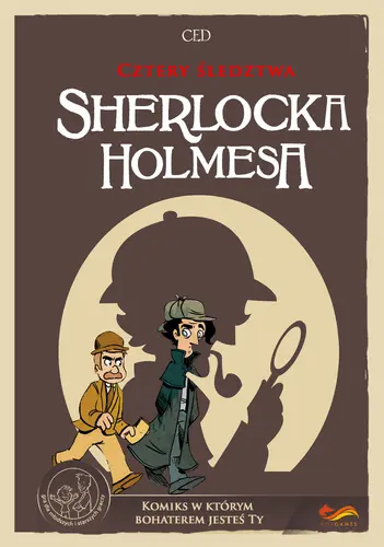 Okładka: Komiks paragrafowy. Cztery śledztwa Sherlocka Holmesa