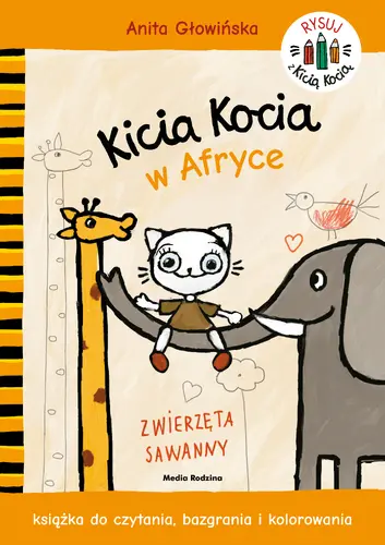 Okładka: Kicia Kocia w Afryce. Kolorowanka