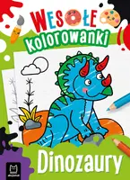 Okładka: Dinozaury. Wesołe kolorowanki 4+