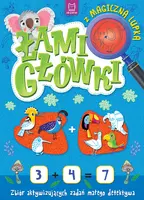 Okładka: Łamigłówki z magiczną lupką. Zbiór aktywizujących zadań małego detektywa