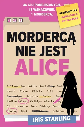 Okładka: Mordercą nie jest Alice