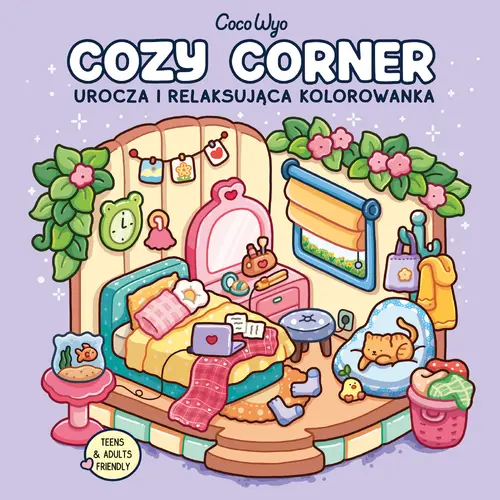 Okładka: Cozy Corner. Urocza i relaksująca kolorowanka
