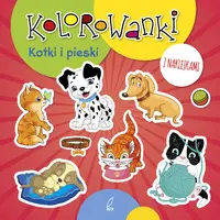 Okładka: Kolorowanki z naklejkami. Kotki i pieski