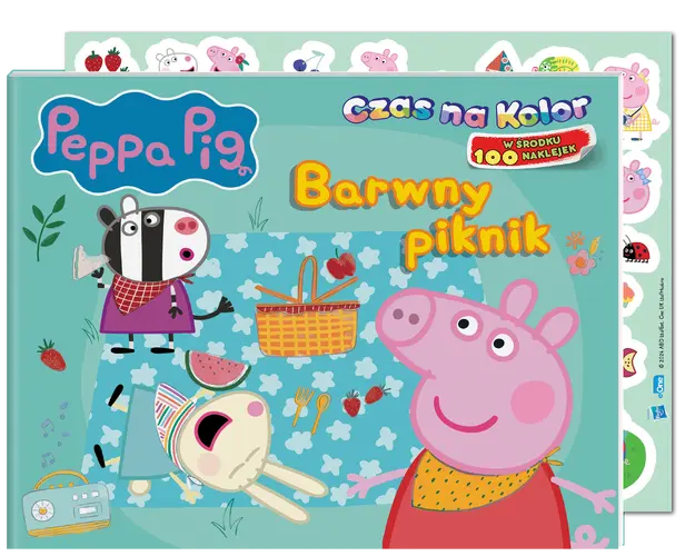 Okładka: Peppa Pig. Czas na kolor. Barwny piknik