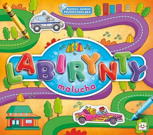 Okładka: Akademia mądrego przedszkolaka. Labirynty malucha.