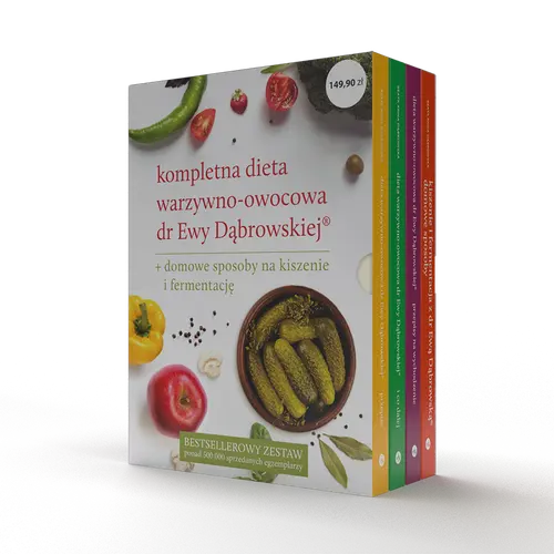 Okładka: KPL - Dieta warzywno-owocowa dr Ewy Dąbrowskiej (4-pak)