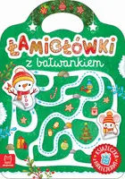Okładka: Łamigłówki z bałwankiem. Książeczka z naklejkami