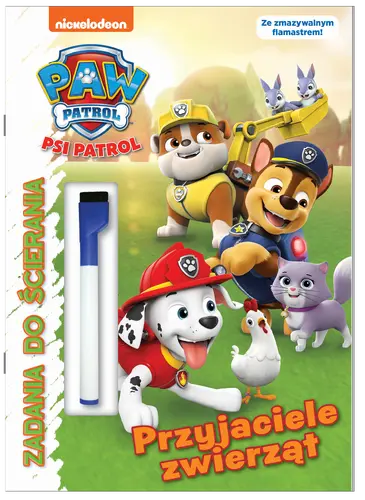Okładka: Psi Patrol Zadania do ścierania cz. 8 Przyjaciele zwierząt