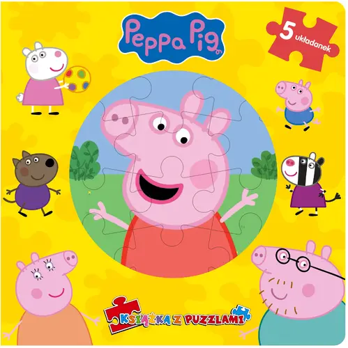 Okładka: Peppa Pig. Książka z puzzlami.
