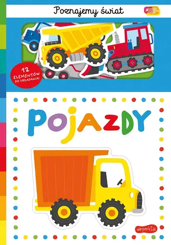 Okładka: Pojazdy. Akademia Mądrego Dziecka. Poznajemy świat