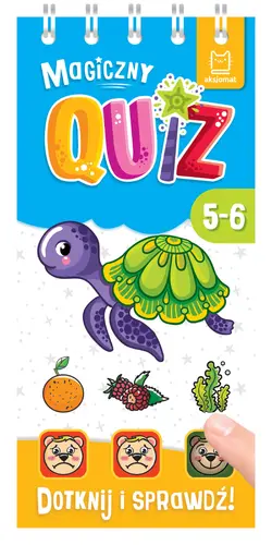 Okładka: Magiczny quiz z żółwikiem. Dotknij i sprawdź, od 5 lat