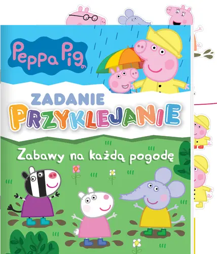 Okładka: Peppa Pig. Zadanie Przyklejanie 7. Zabawy na każdą pogodę