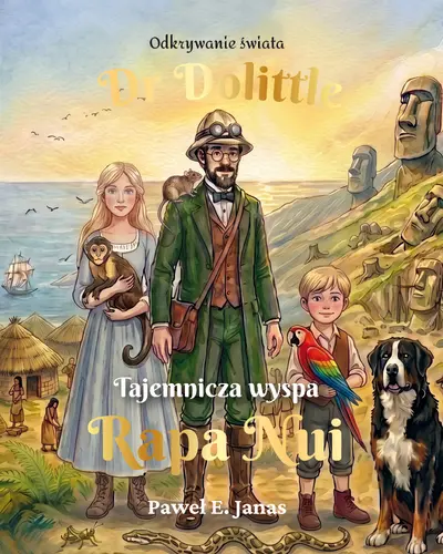 Okładka: Dr. Dolittle. Tajemnicza wyspa Rapa Nui