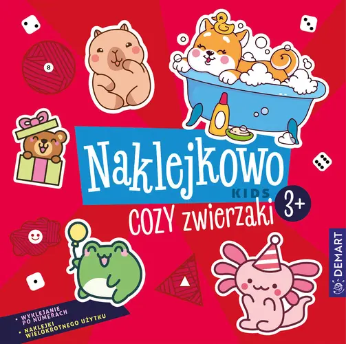 Okładka: Naklejkowo Kids 3+. Cozy zwierzaki