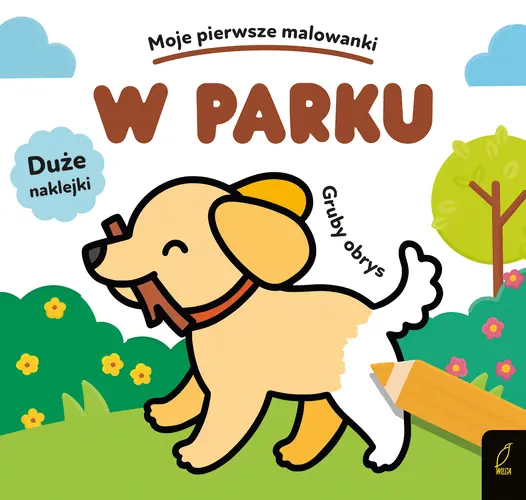 Okładka: Moje pierwsze malowanki. W parku. Gruby obrys