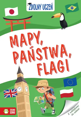 Okładka: Zdolny uczeń. Mapy, państwa, flagi