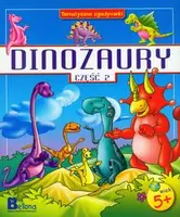 Okładka: Dinozaury część 2. Tematyczne zgadywanki