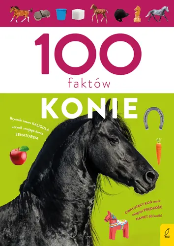 Okładka: 100 faktów. Konie