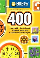 Okładka: 400 testów IQ, łamigłówek, zagadek logicznych i zadań matematycznych