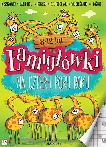 Okładka: łamigłówki na cztery pory roku