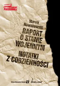 Okładka: Raport o stanie wojennym, notatki z codzienności