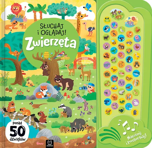 Okładka: Słuchaj i oglądaj! Zwierzęta. Ponad 50 dźwięków
