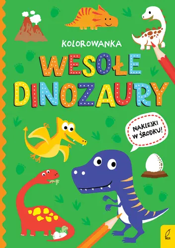 Okładka: Wszystko o dinozaurach. Wesołe dinozaury