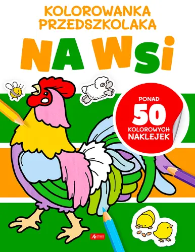 Okładka: Kolorowanka przedszkolaka. Na wsi