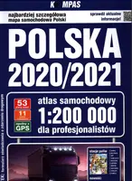 Okładka: Polska 2020/2021 Atlas samochodowy dla profesjonalistów 1:200 000