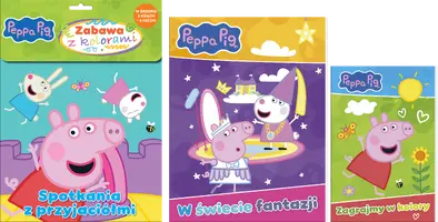 Okładka: Peppa Pig. Zabawa z kolorami. Spotkania z przyjaciółmi
