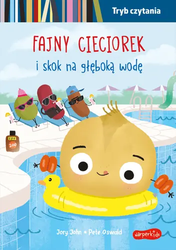 Okładka: Fajny Cieciorek i skok na głęboką wodę. Tryb czytania. Smaczna Banda i emocje
