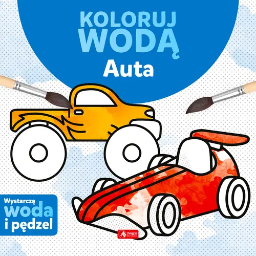 Okładka: Koloruj wodą. Auta