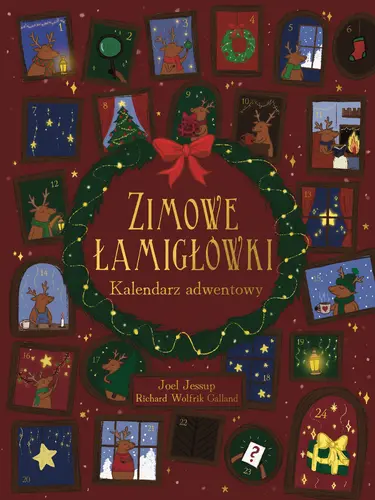 Okładka: Zimowe łamigłówki. Kalendarz adwentowy