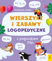 Okładka: Wierszyki i zabawy logopedyczne z pingwinkiem Piko