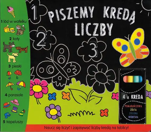 Okładka: Piszemy kredą liczby