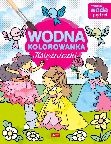 Okładka: Księżniczki. Wodna kolorowanka
