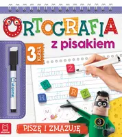 Okładka: Ortografia z pisakiem. Klasa 3 Piszę i zmazuję