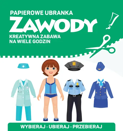 Okładka: Papierowe ubranka. Zawody