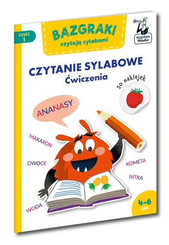 Okładka: Bazgraki czytają sylabami. Czytanie sylabowe. Ćwiczenia