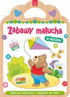 Okładka: Zabawy malucha z misiem. Książeczka edukacyjna z naklejkami dla dzieci