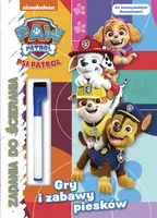 Okładka: Psi Patrol. Zadania do ścierania. Gry i zabawy piesków