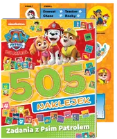 Okładka: Psi Patrol 505 naklejek cz. 2 Zadania z Psim Patrolem
